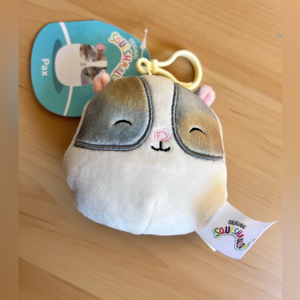 3.5" clip Pax the Hamster NWT Squishmallows Kellytoy NWT